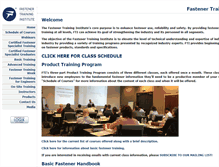 Tablet Screenshot of fastenertraining.org